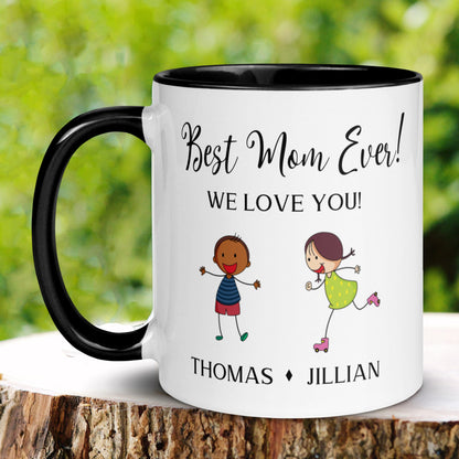 Best Mom Ever Mug, Gift for Mom Mug, Personalized Gift Mug, Mothers Day Gift - Zehnaria - FAMILY & FRIENDS - Mugs