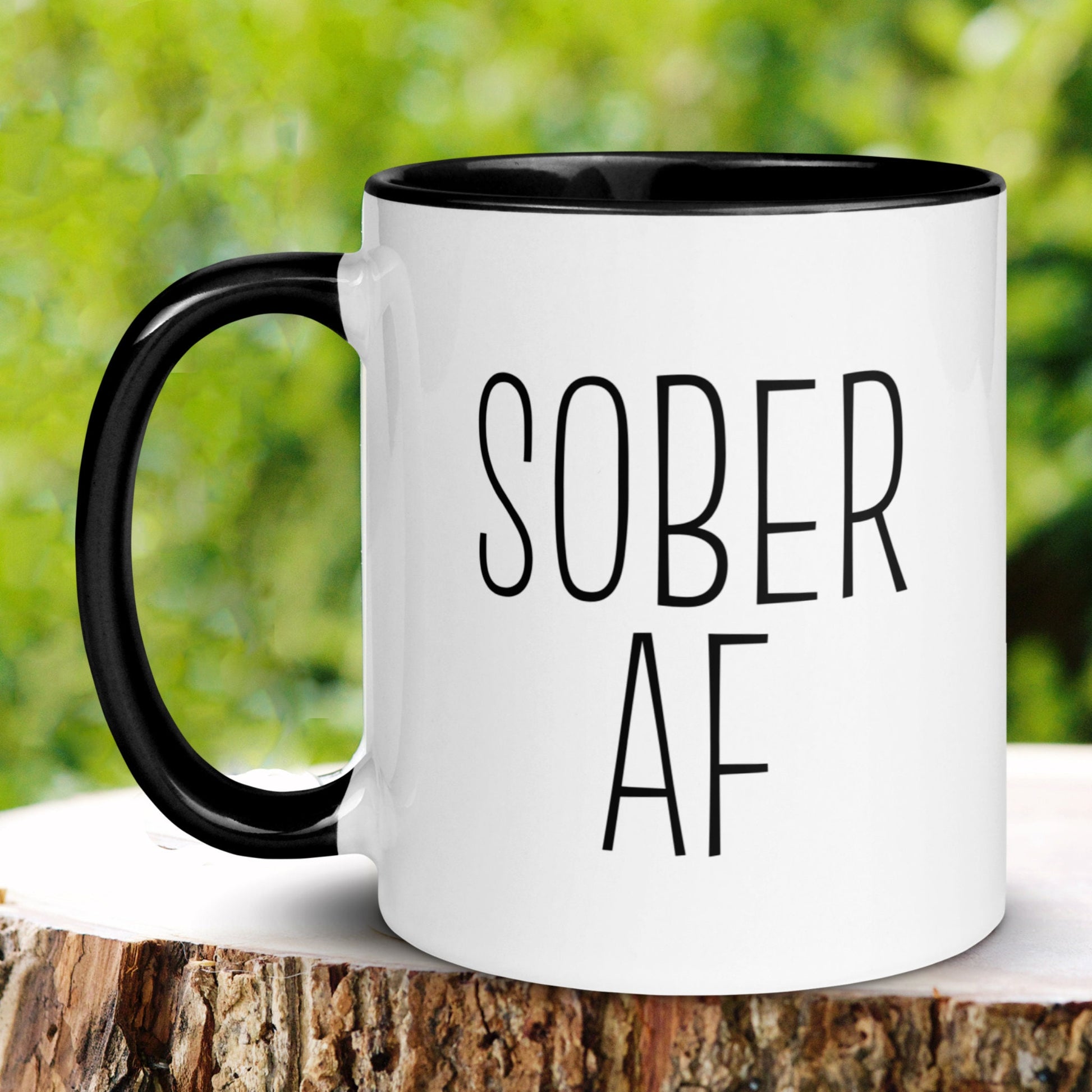 Sobriety Gifts, Sober AF Mug, Sober Mug, Sober Coffee Mug - Zehnaria - SOBRIETY - Mugs