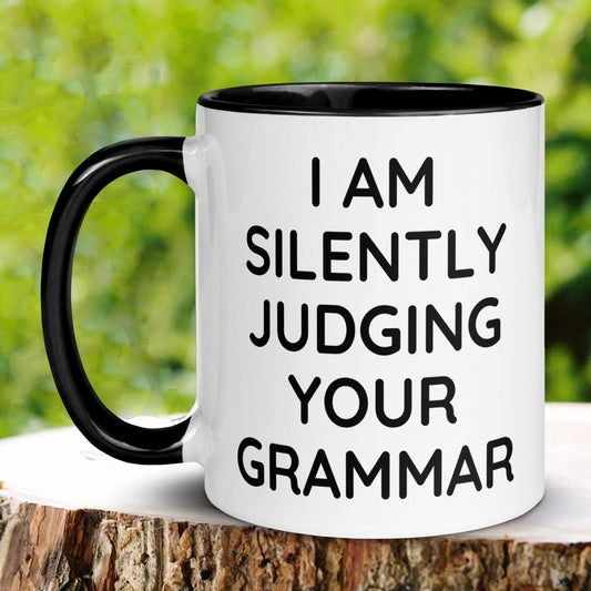 Grammar Mug, Teacher Gifts, English Teacher Mug, English Teacher Gift - Zehnaria - FAMILY & FRIENDS - Mugs