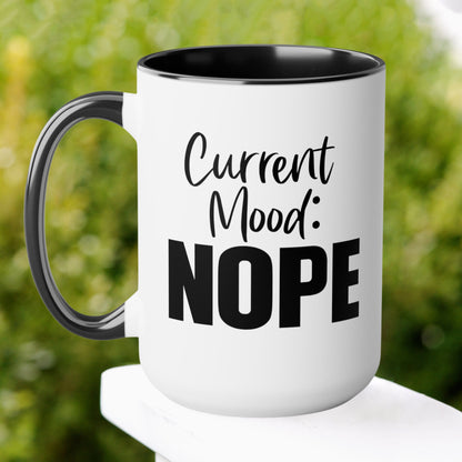 Funny Mugs, Funny Coffee Mug, Nope Mug, Sarcastic Mug - Zehnaria - FUNNY HUMOR - Mugs