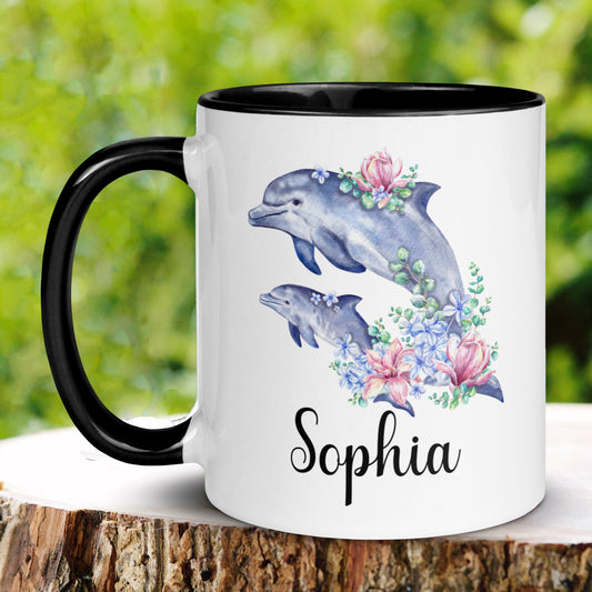 Dolphin Gifts, Dolphin Mug, Dolphin Lover Gift, Ocean Mug - Zehnaria - PETS & ANIMALS - Mugs