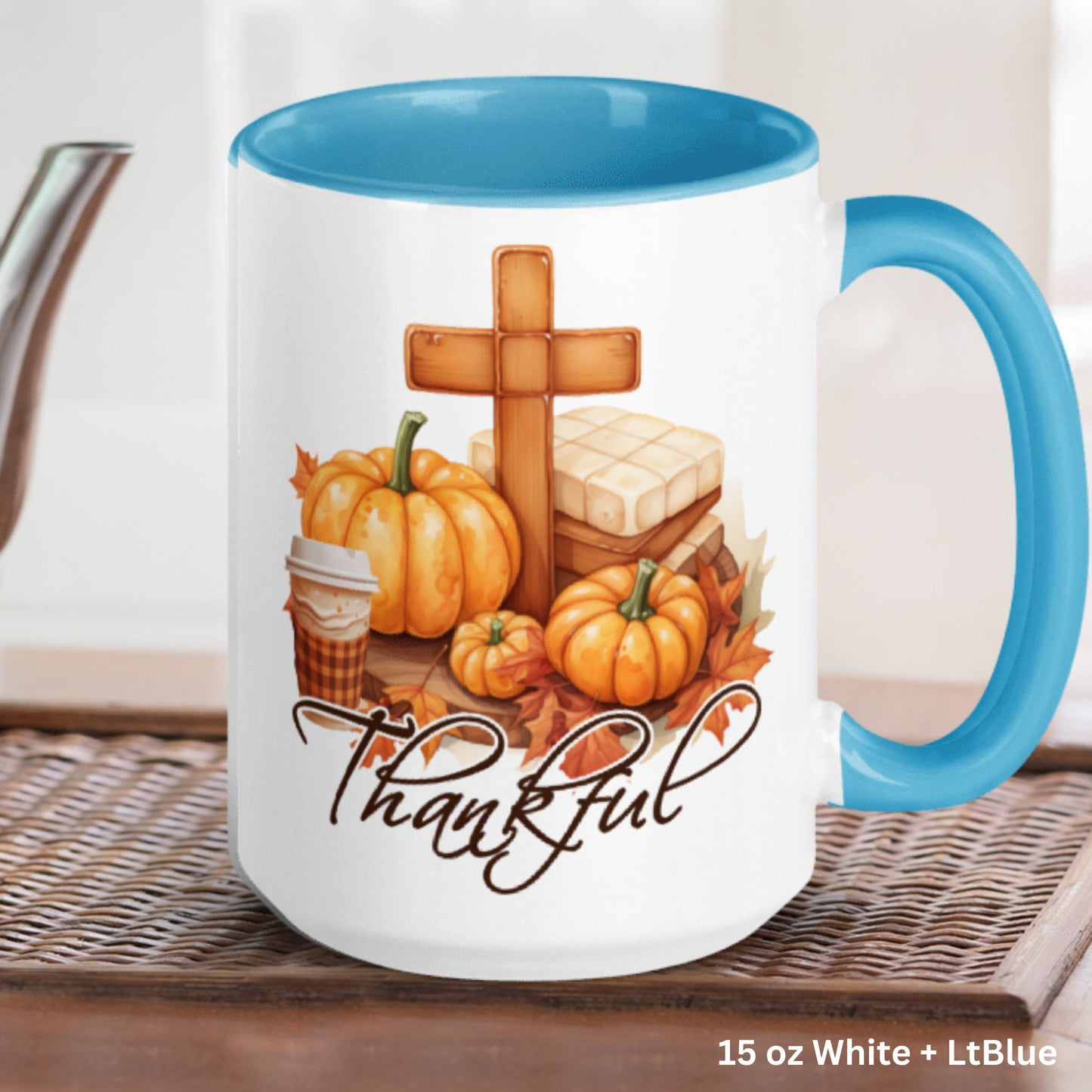 Christian Gifts, Christian Mugs, Thanksgiving Mug, Holiday Mug - Zehnaria - MORE HOLIDAYS & SEASONS - Mugs