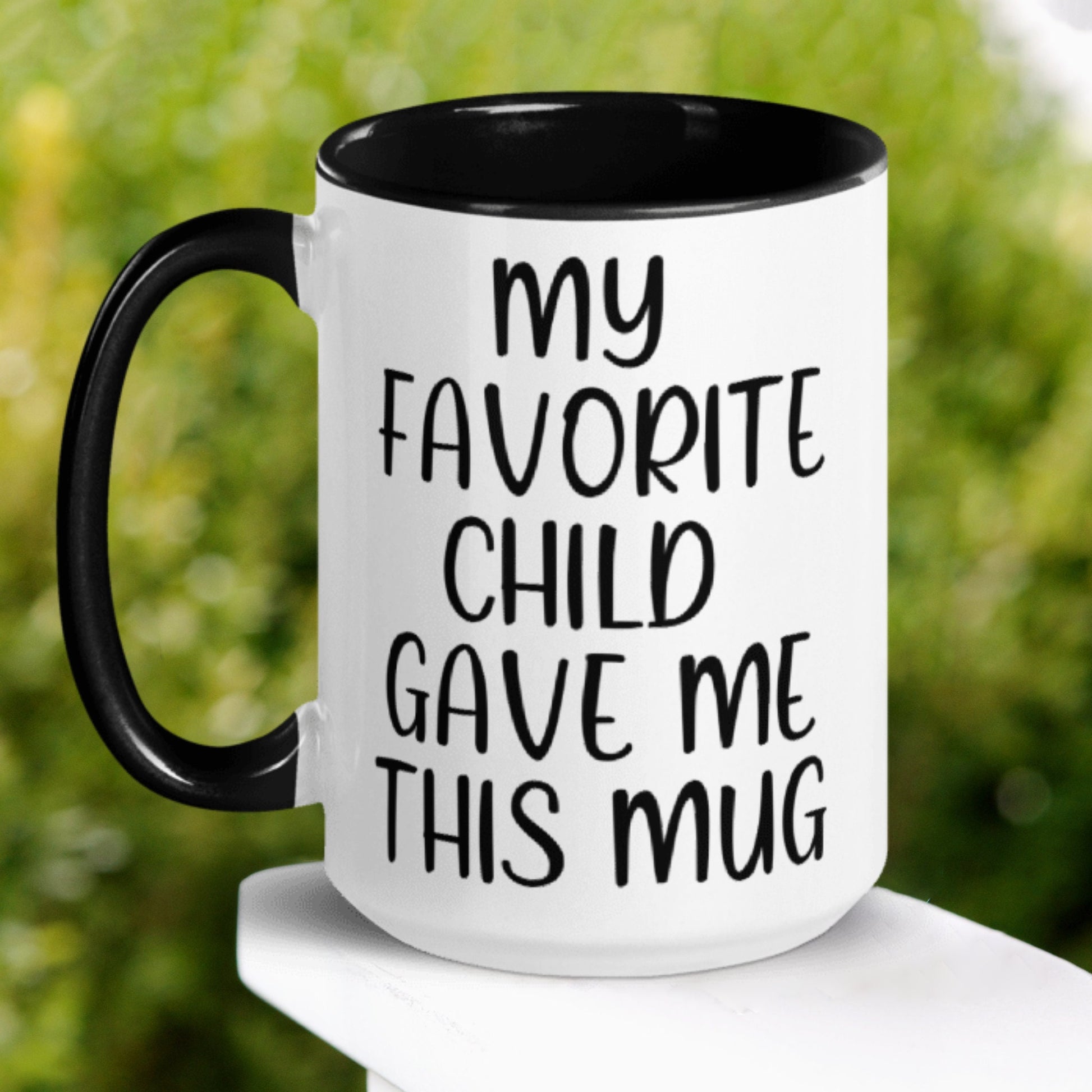 Mom Mug, Dad Mug, My Favorite Child Gave Me This Mug, Mothers Day - Zehnaria - FAMILY & FRIENDS - Mugs