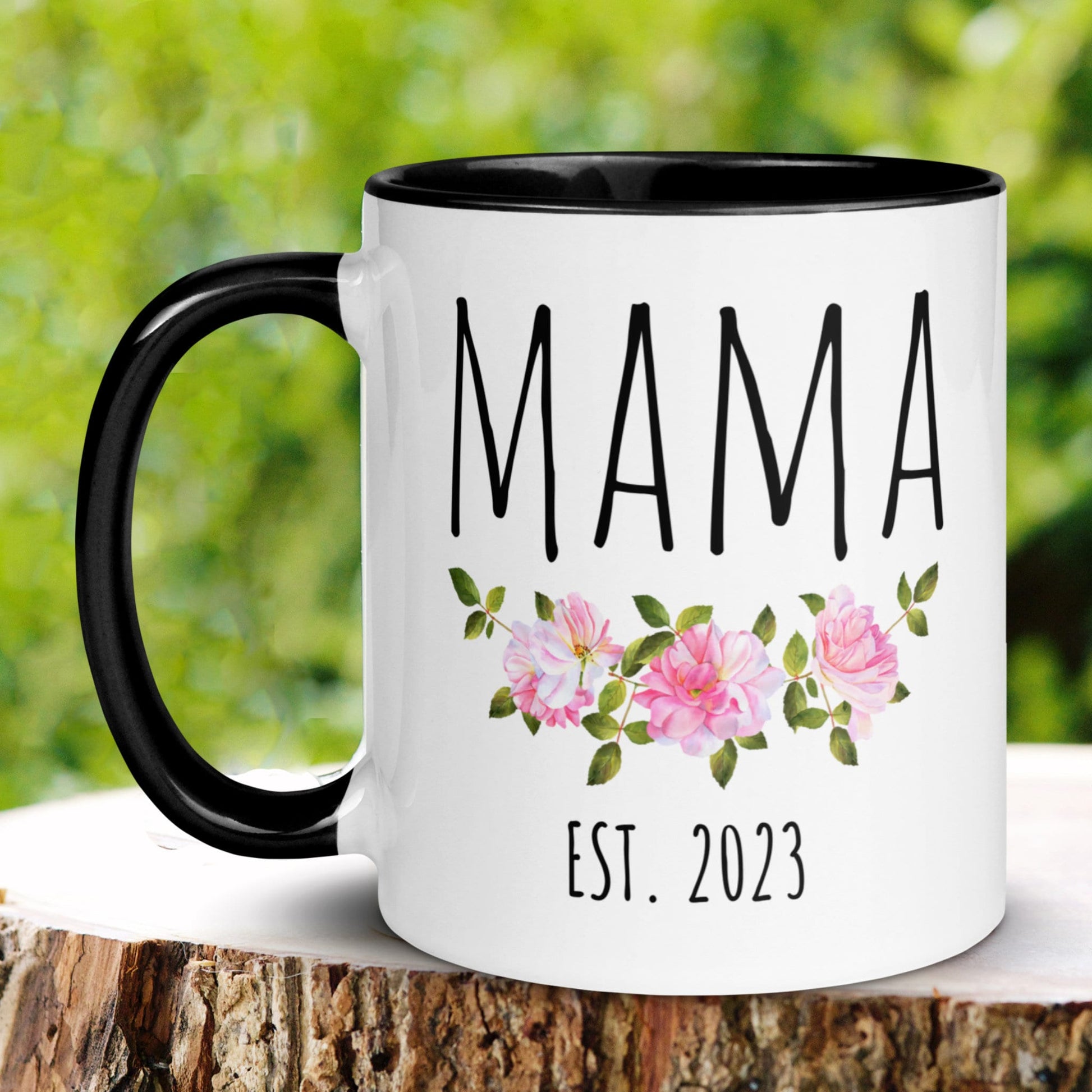 Mama Mug, Flower Name Mug, Custom Name Mug, Custom Coffee Mug - Zehnaria - FAMILY & FRIENDS - Mugs