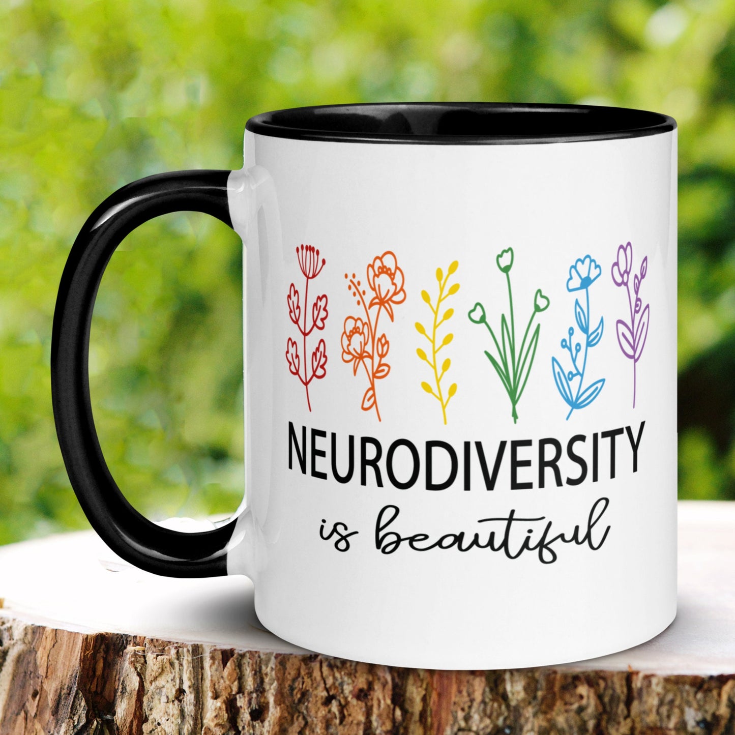 Neurodiversity Mug, Autism Mug, ADHD Mug, Neurodiversity is Beautiful Mug - Zehnaria - NEURODIVERSITY - Mugs