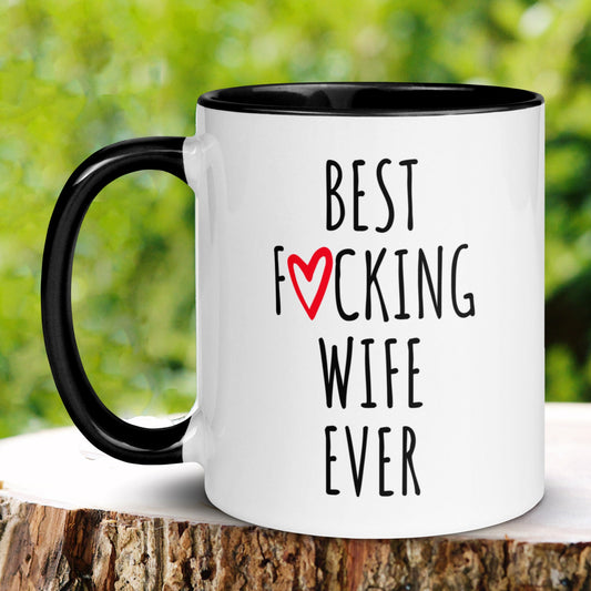 Best Wife Ever Mug, Best Fucking Wife Ever, Gift for Wife Coffee Mug, Mothers Day Valentine's Day - Zehnaria - FAMILY & FRIENDS - Mugs