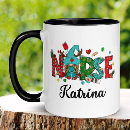 Nurse Gift, Christmas Gifts, Personalized Nurse Mug, Gift For Nurse - Zehnaria - WINTER HOLIDAY - Mugs