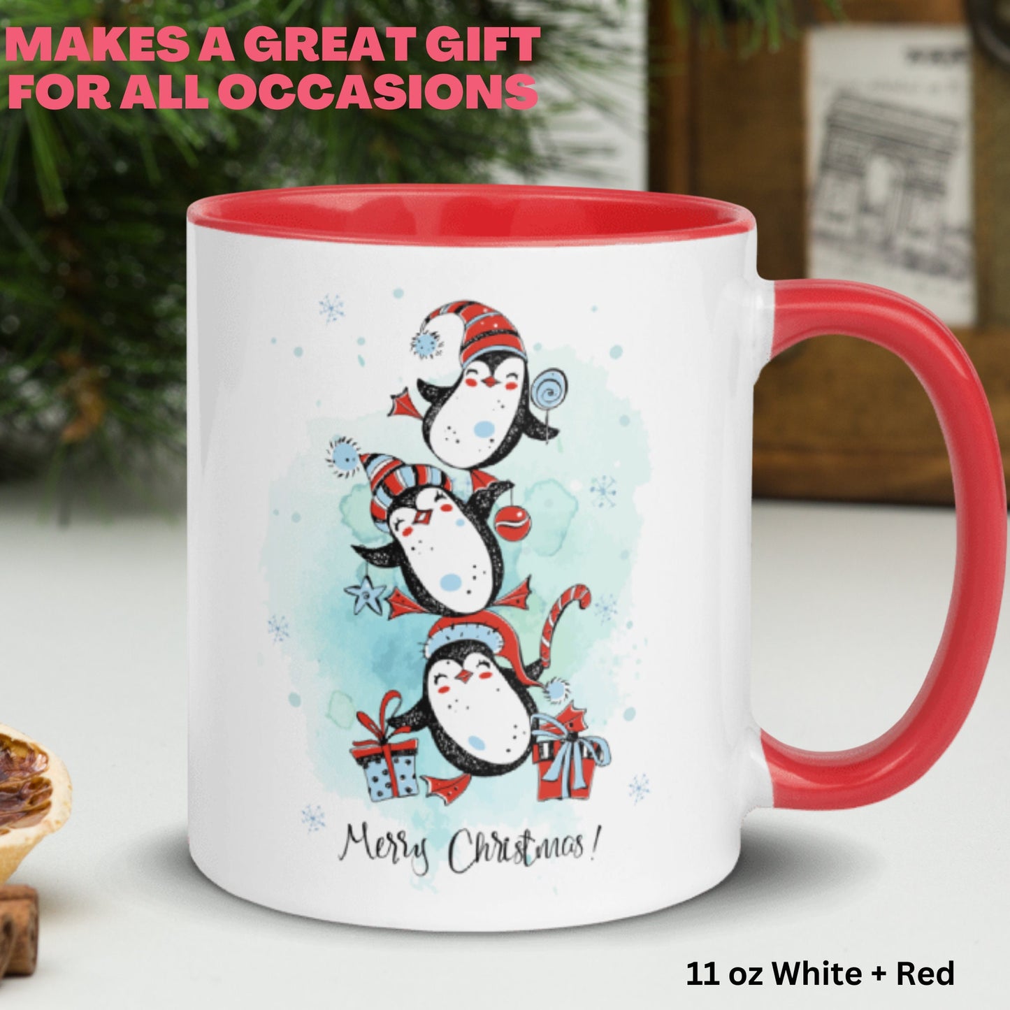 Christmas Gifts, Christmas Penguins, Christmas Mug, Merry Christmas - Zehnaria - WINTER HOLIDAY - Mugs