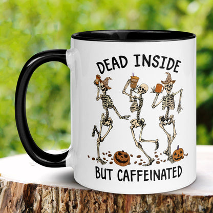 Halloween Mug, Halloween Gifts, Dancing Skeleton Mug, Skeleton Coffee Mug - Zehnaria - HALLOWEEN - Mugs