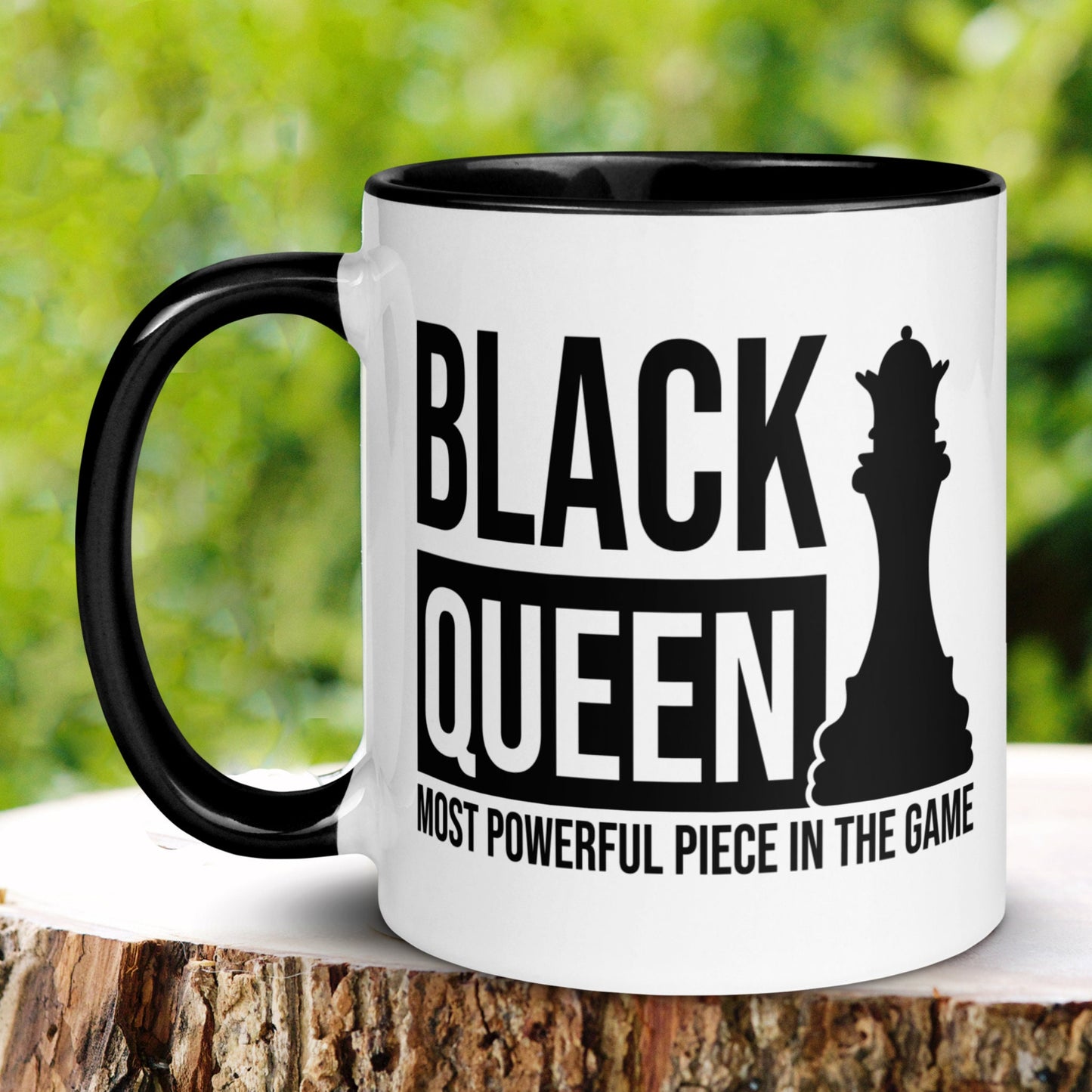 Black Queen Mug, Most Powerful Piece In The Game, Chess Mug, Mom Mug - Zehnaria - CULTURAL - Mugs