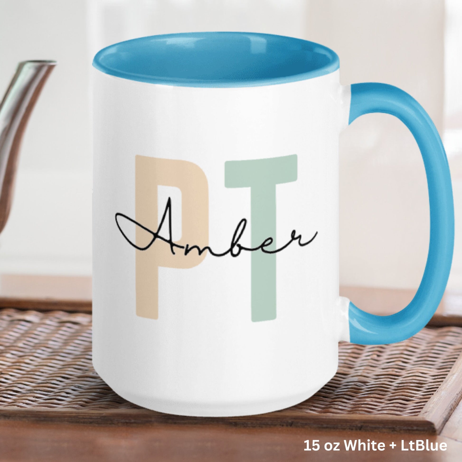 Personalized Physical Therapist Mug, PT Mug, Therapist Gift, PTA mug - Zehnaria - CAREER & EDUCATION - Mugs