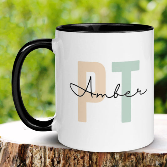 Personalized Physical Therapist Mug, PT Mug, Therapist Gift, PTA mug - Zehnaria - CAREER & EDUCATION - Mugs