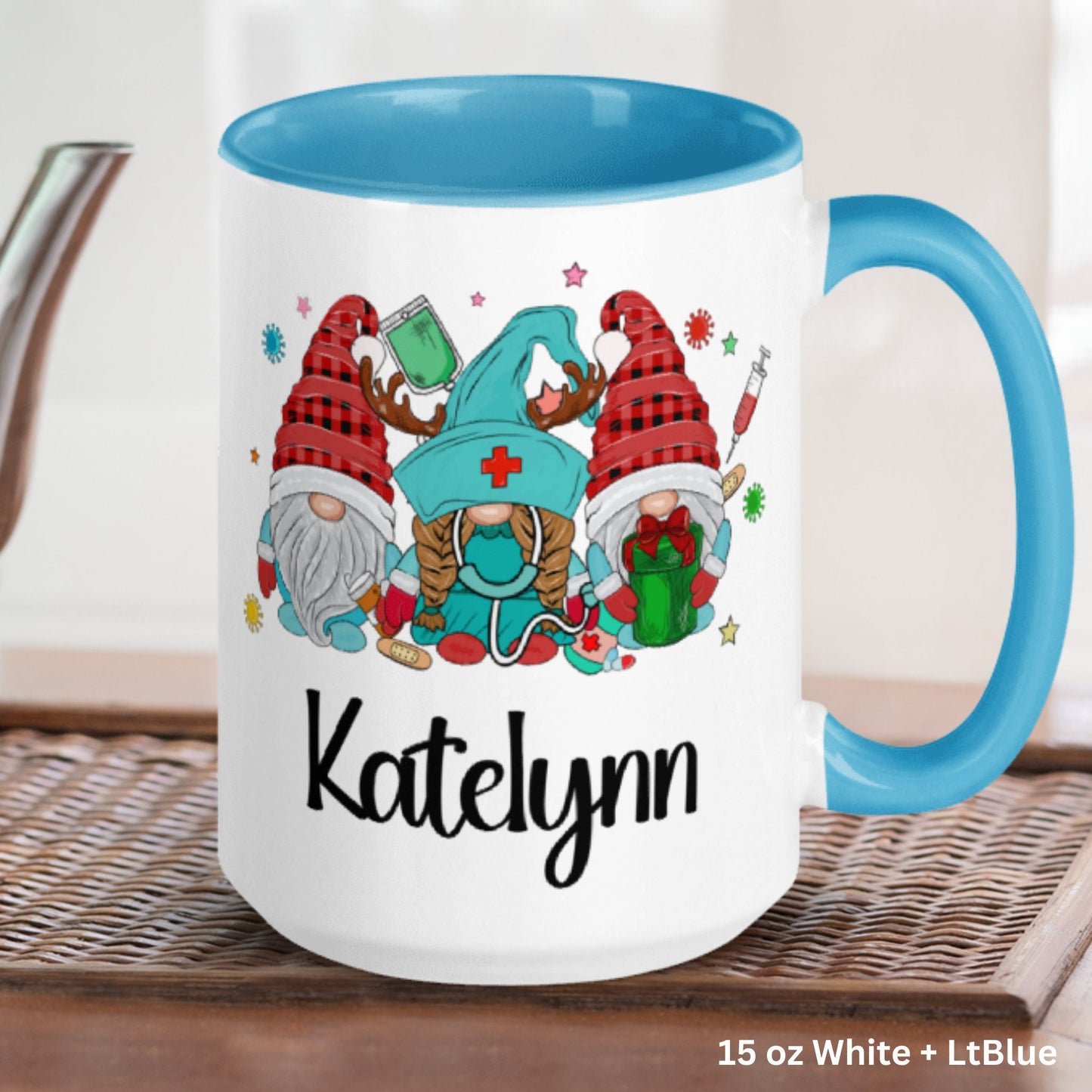 Personalized Nurse Mug, Nurse Gift, Christmas Gifts, Christmas Mug - Zehnaria - WINTER HOLIDAY - Mugs