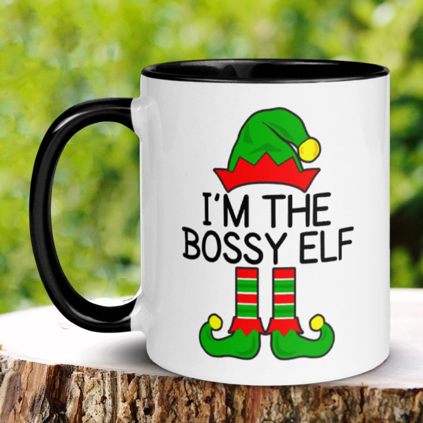 Christmas Mug, Bossy Elf, Elf Mug, Boss Mug - Zehnaria - WINTER HOLIDAY - Mugs