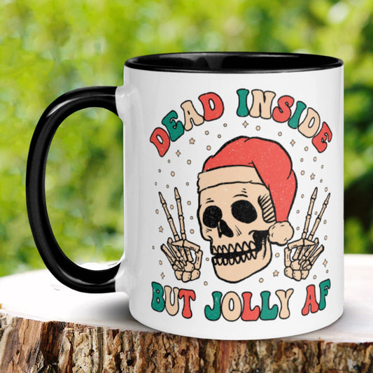 Funny Christmas Mug, Christmas Gifts, Christmas Tree Mug, Christmas Skeleton Mug - Zehnaria - WINTER HOLIDAY - Mugs