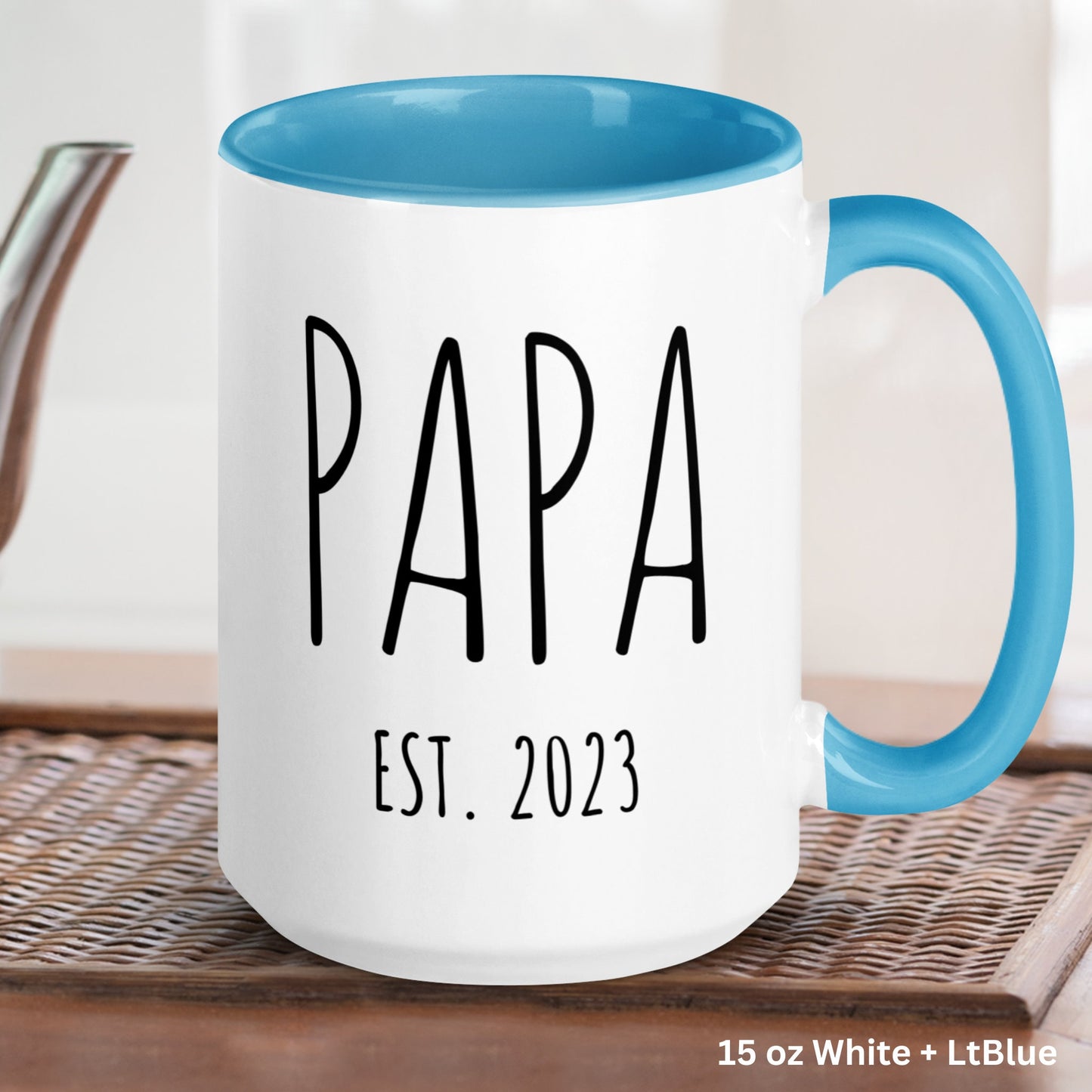 Papa Mug, Personalized Mug, Papa Gifts, Name Mug - Zehnaria - FAMILY & FRIENDS - Mugs