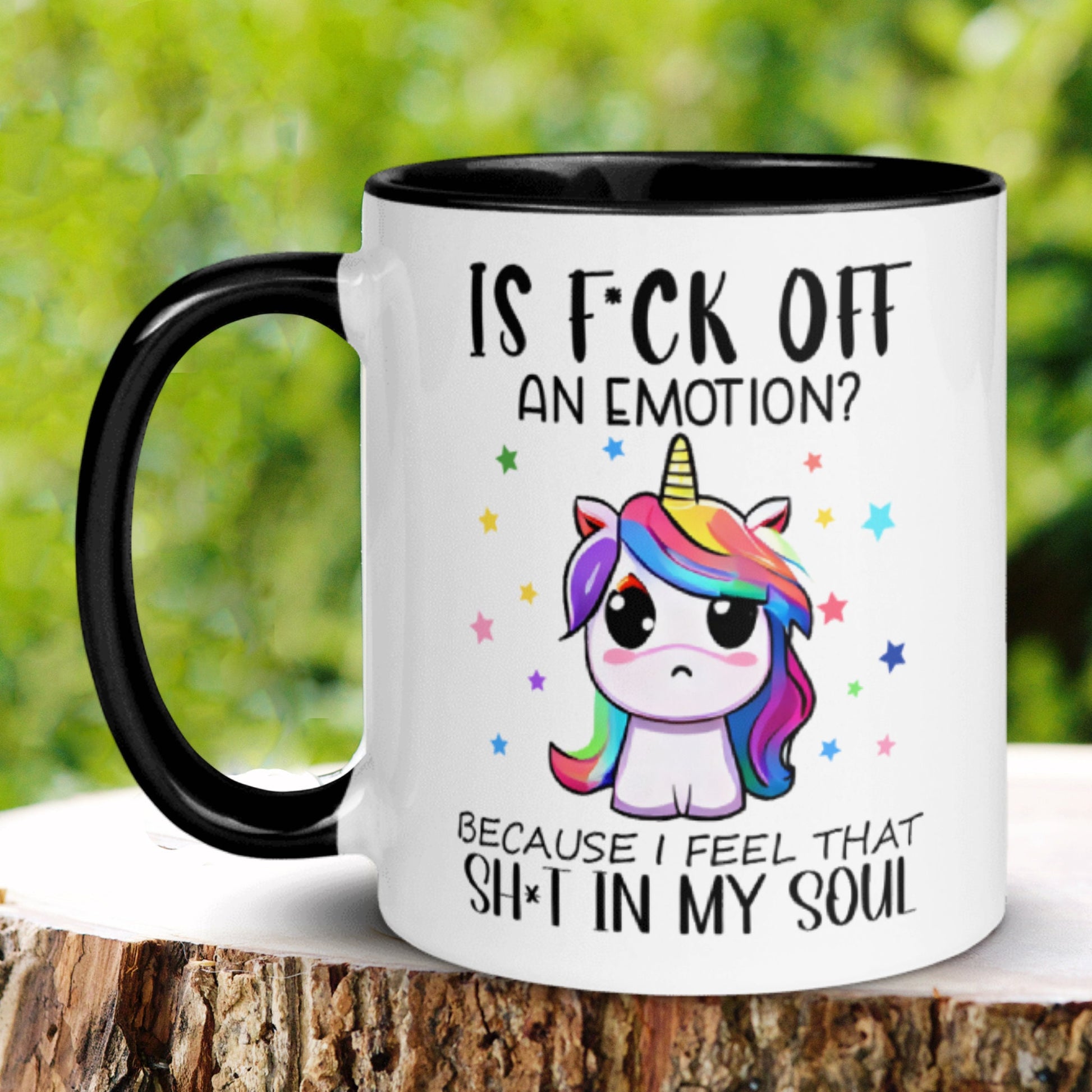 Funny Unicorn Mug, Sassy Mug, Emotionally Exhausted Mug, Mental Health Mug - Zehnaria - FUNNY HUMOR - Mugs