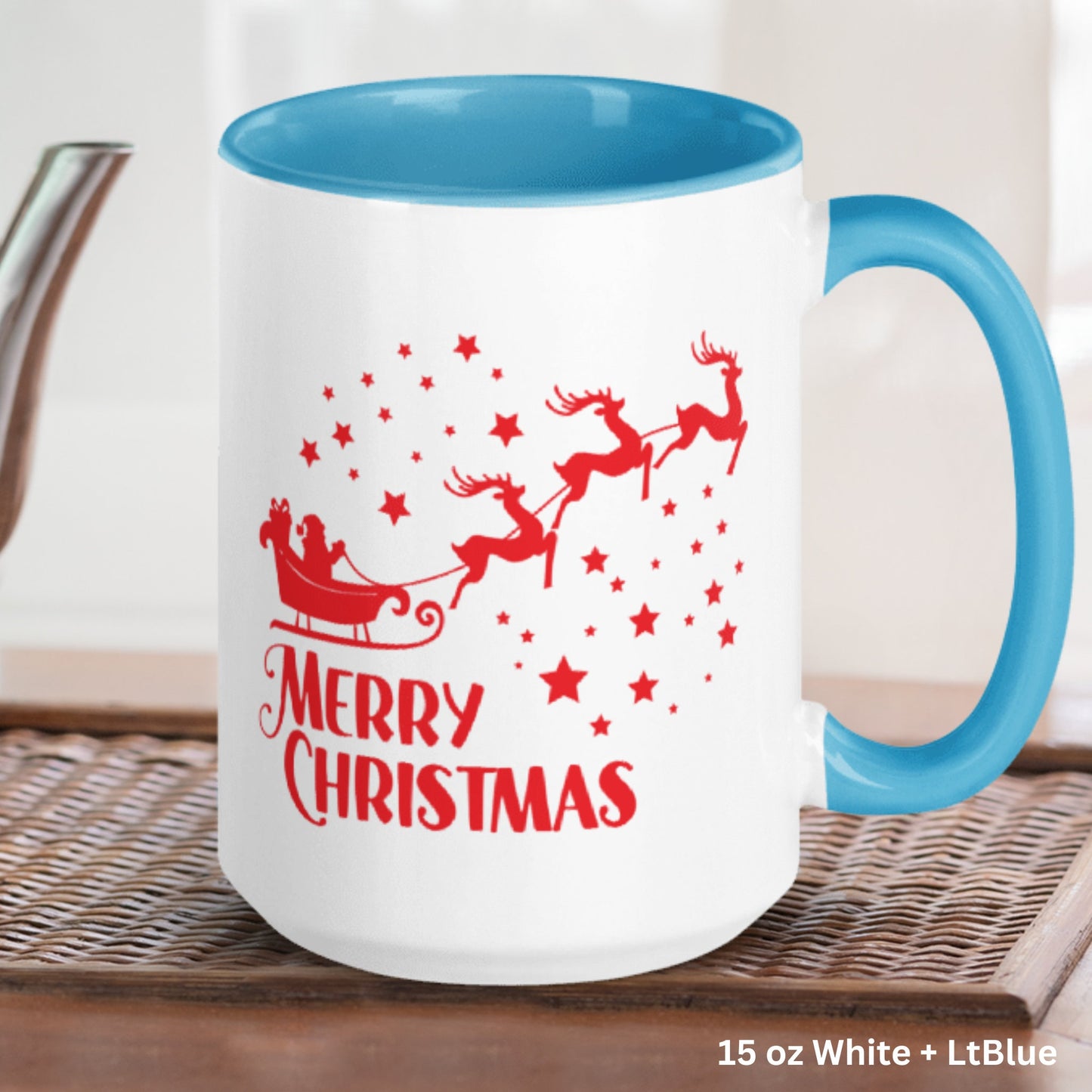 Santa Claus Mug, Santa Sleigh, Christmas Gifts, Christmas Mug - Zehnaria - WINTER HOLIDAY - Mugs