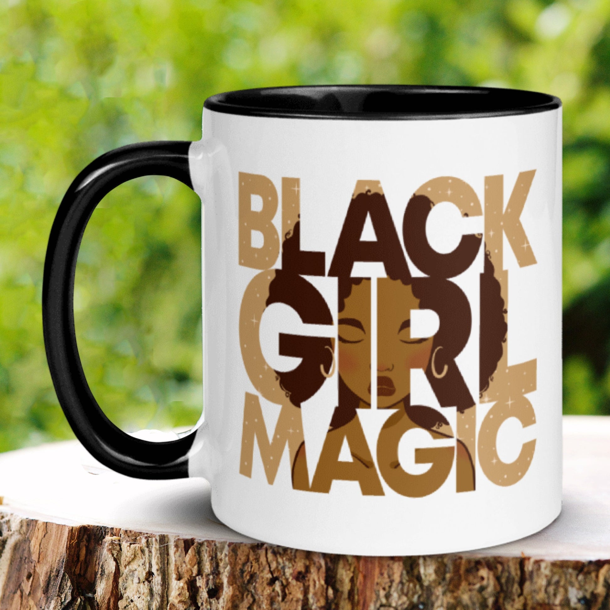 Black Girl Magic Mug, Black Art Coffee Mug, Black History Month, Black Pride - Zehnaria - CULTURAL - Mugs