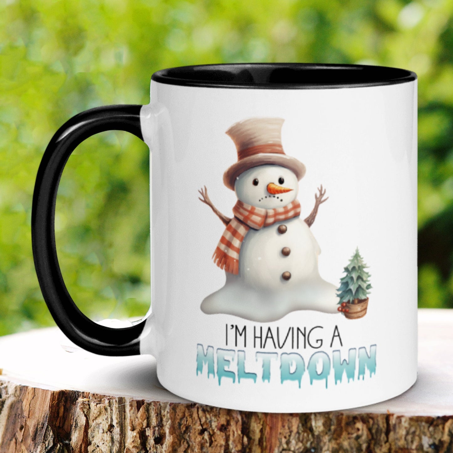 I'm Having A Meltdown, Snowman Mug, Anxiety Relief Mug, Christmas Mug - Zehnaria - WINTER HOLIDAY - Mugs