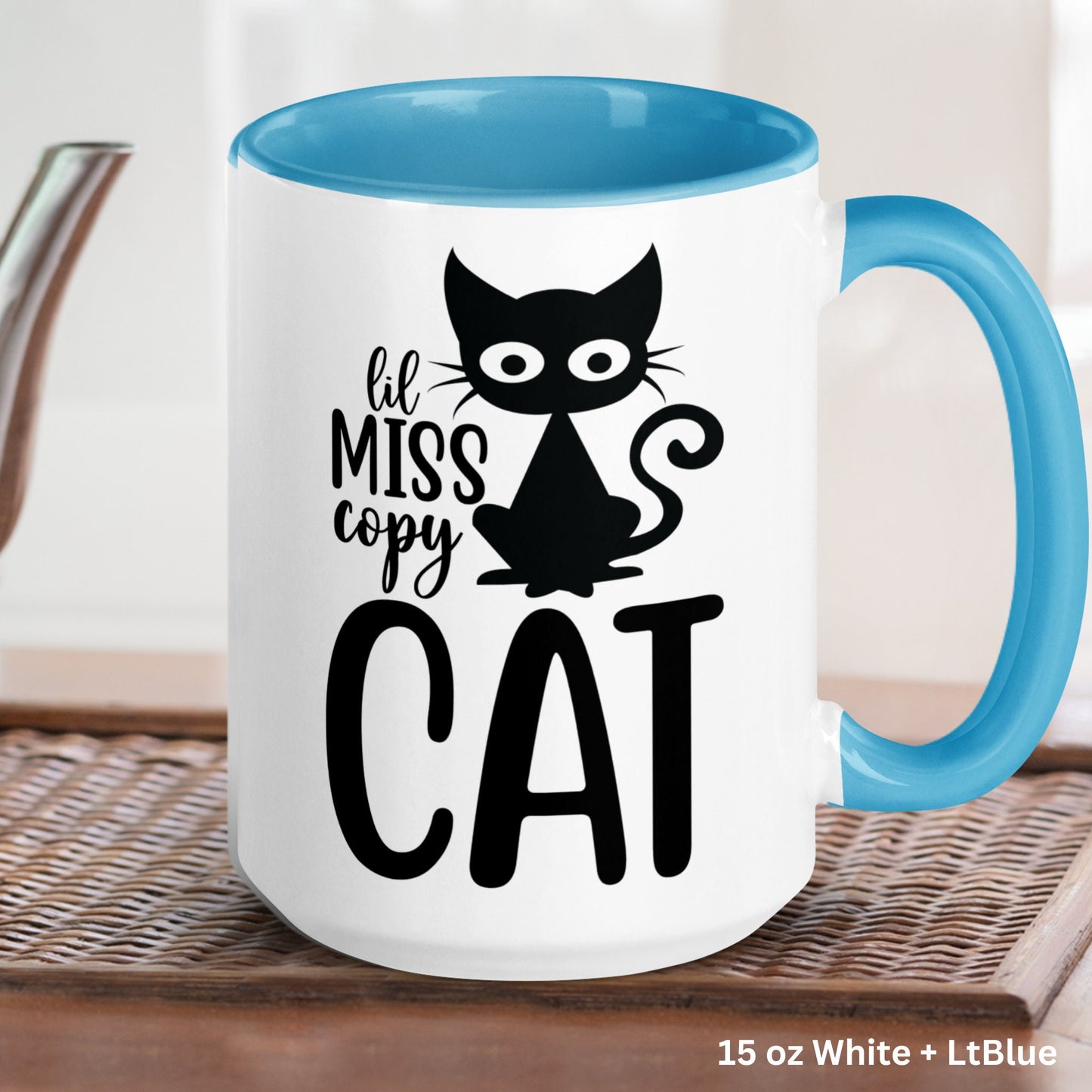 Lil Miss Copy Cat Mug, Cat Mug - Zehnaria - FUNNY HUMOR - Mugs