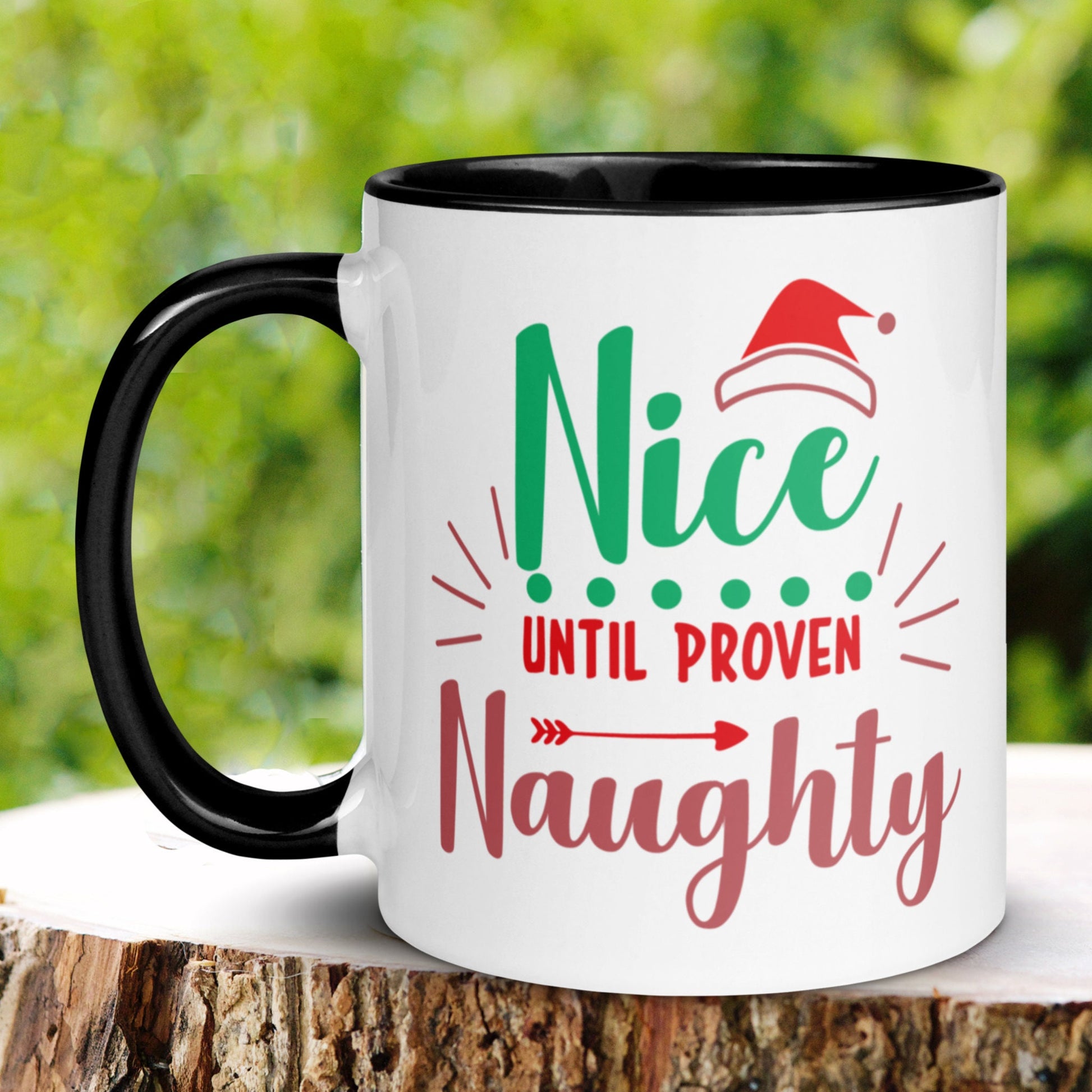 Nice Until Proven Naughty, Christmas Mug, Christmas Gifts, Santa's List - Zehnaria - WINTER HOLIDAY - Mugs