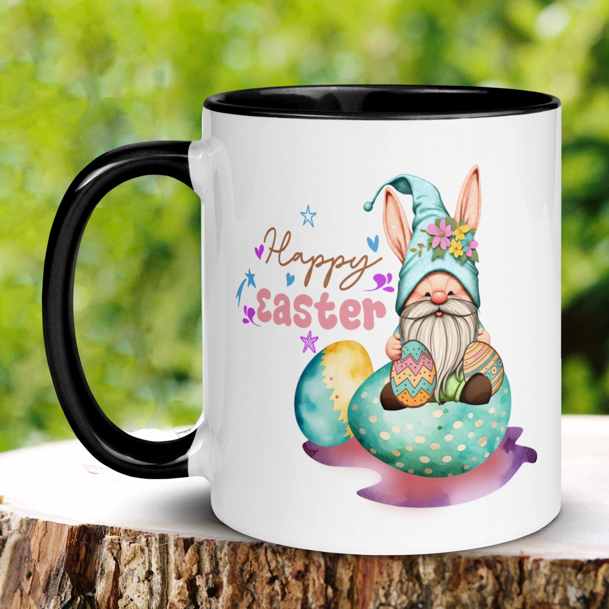 Easter Gifts, Easter Mug, Garden Gnome Mug, Gnome Coffee Mug - Zehnaria - MORE HOLIDAYS & SEASONS - Mugs