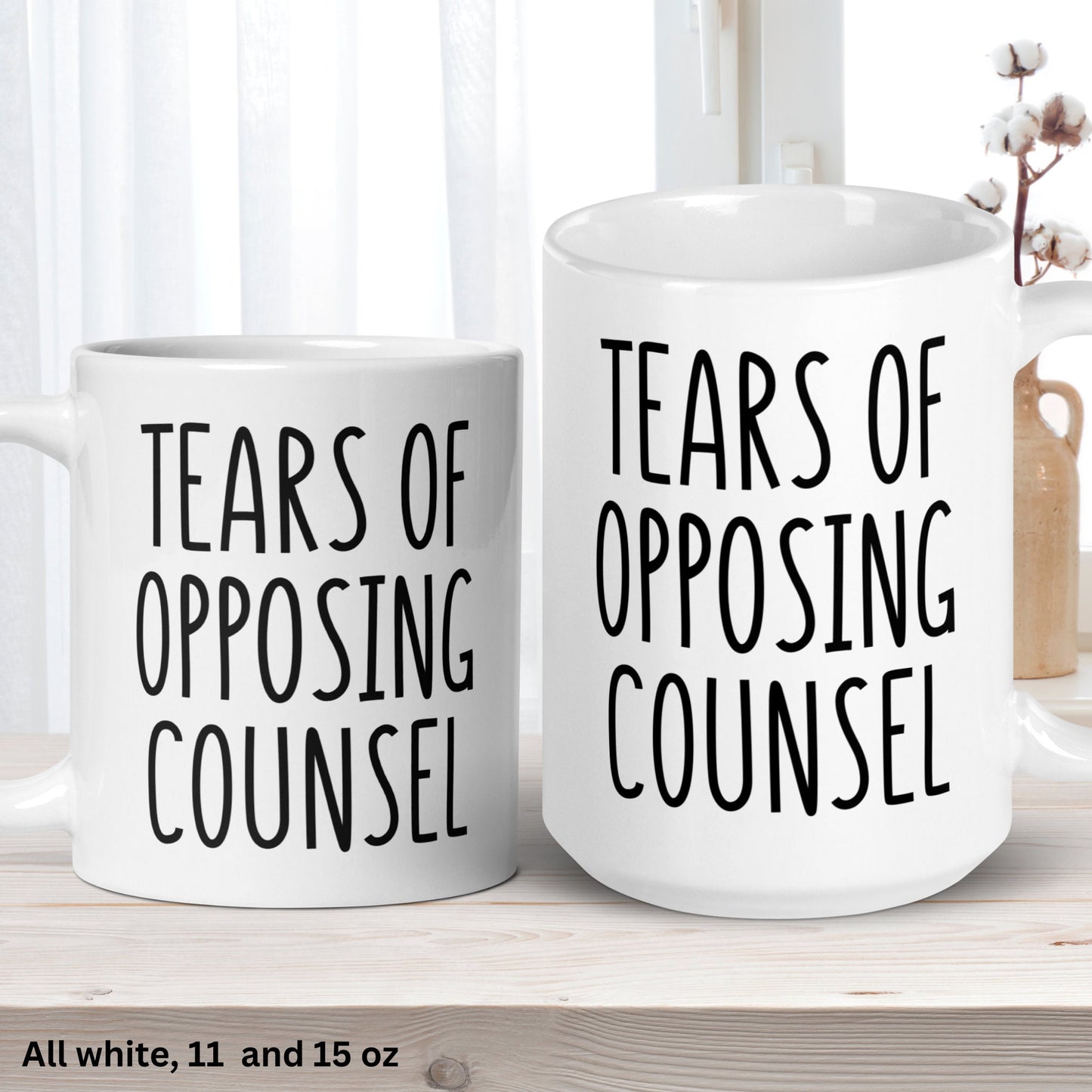 Lawyer Mug, Tears of Opposing Counsel Mug, Lawyer Coffee Mug, Law Student Mug - Zehnaria - CAREER & EDUCATION - Mugs