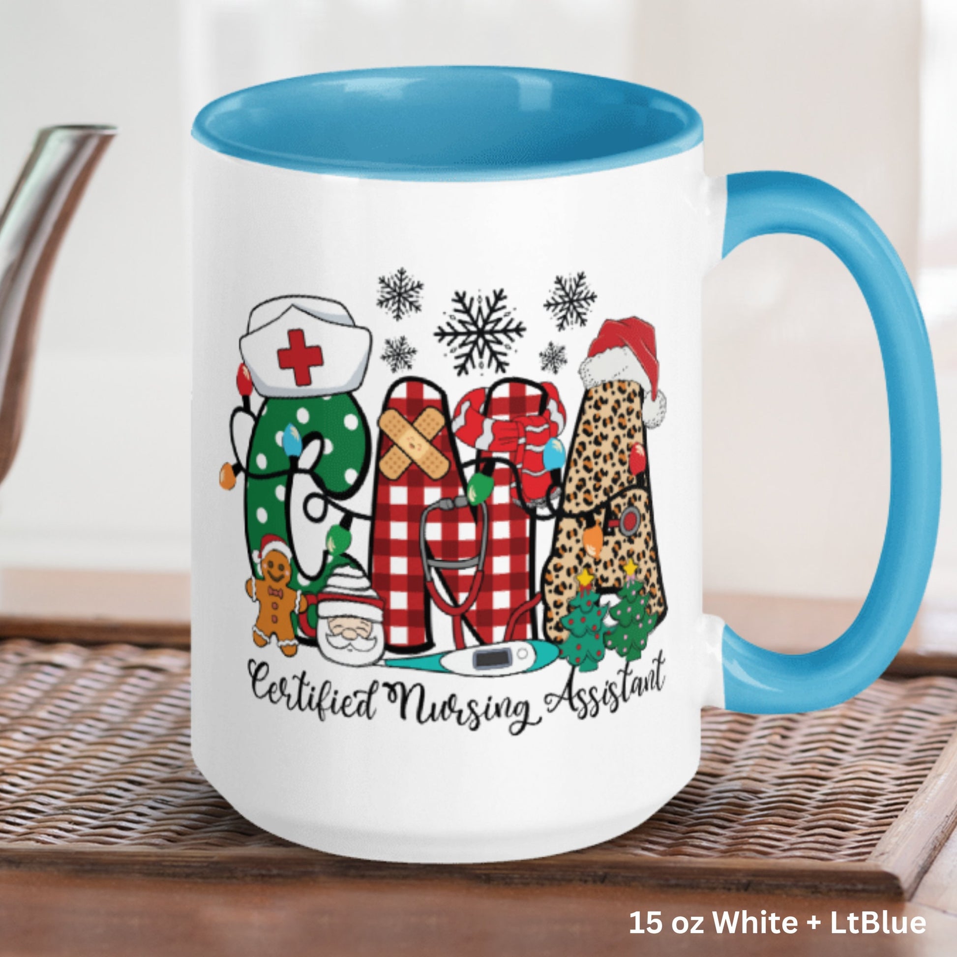 Nurse Gift, CNA Holiday Mug, Nurse Mug, Christmas CNA Gift - Zehnaria - WINTER HOLIDAY - Mugs