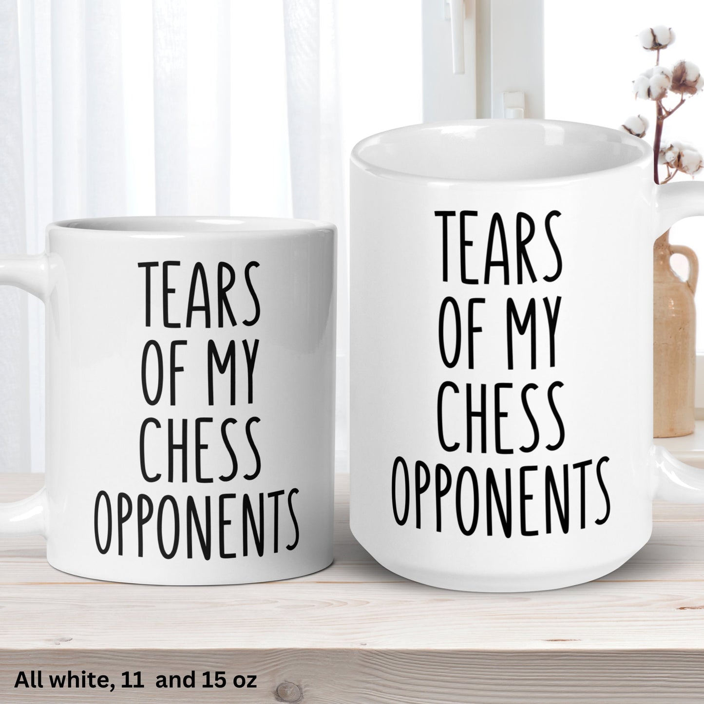 Chess Mug, Tears of My Chess Opponents Mug, Chess Club Gift, Funny Chess Mug - Zehnaria - HOBBIES & TRAVEL - Mugs