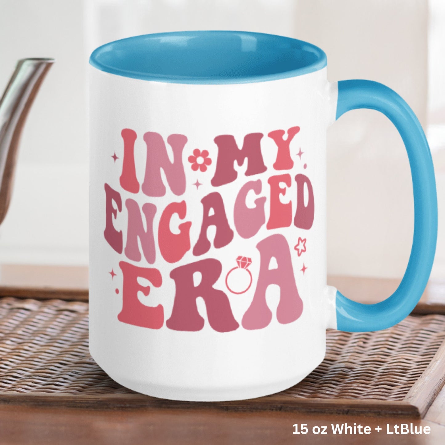 In My Engaged Era, Bride To Be Gift, Future Mrs, Engagement Mug - Zehnaria - FUNNY HUMOR - Mugs