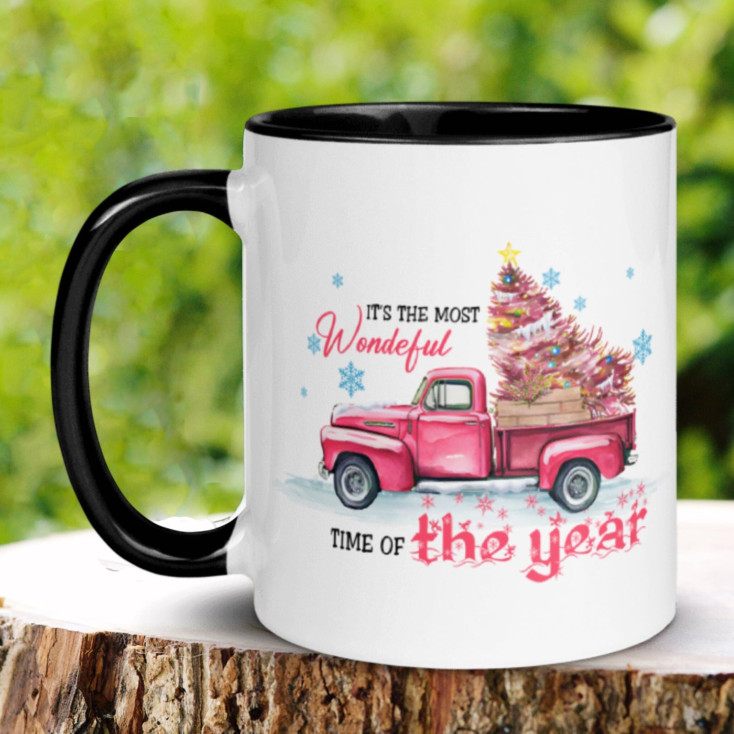 It's The Most Wonderful Time Of The Year, Christmas Gifts, Christmas Mug, Christmas Tree Mug - Zehnaria - WINTER HOLIDAY - Mugs