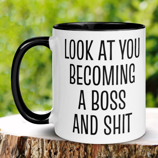 Boss Gift, Bitch Mug, Look at You Becoming, Girl Boss - Zehnaria - INSPIRE & MOTIVE - Mugs