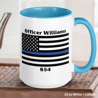 Personalized Police Officer Mug, Personalized Gift, Police Officer Gifts, Police Retirement - Zehnaria - CAREER & EDUCATION - Mugs