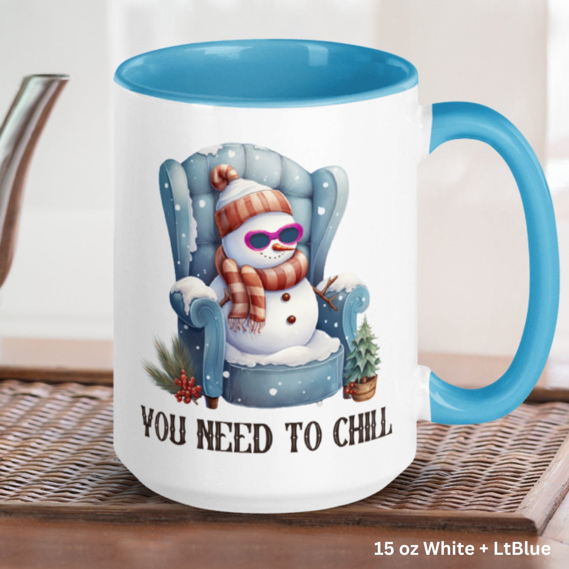 You Need To Chill, Snowman Mug, Anxiety Relief Mug, Christmas Mug - Zehnaria - WINTER HOLIDAY - Mugs