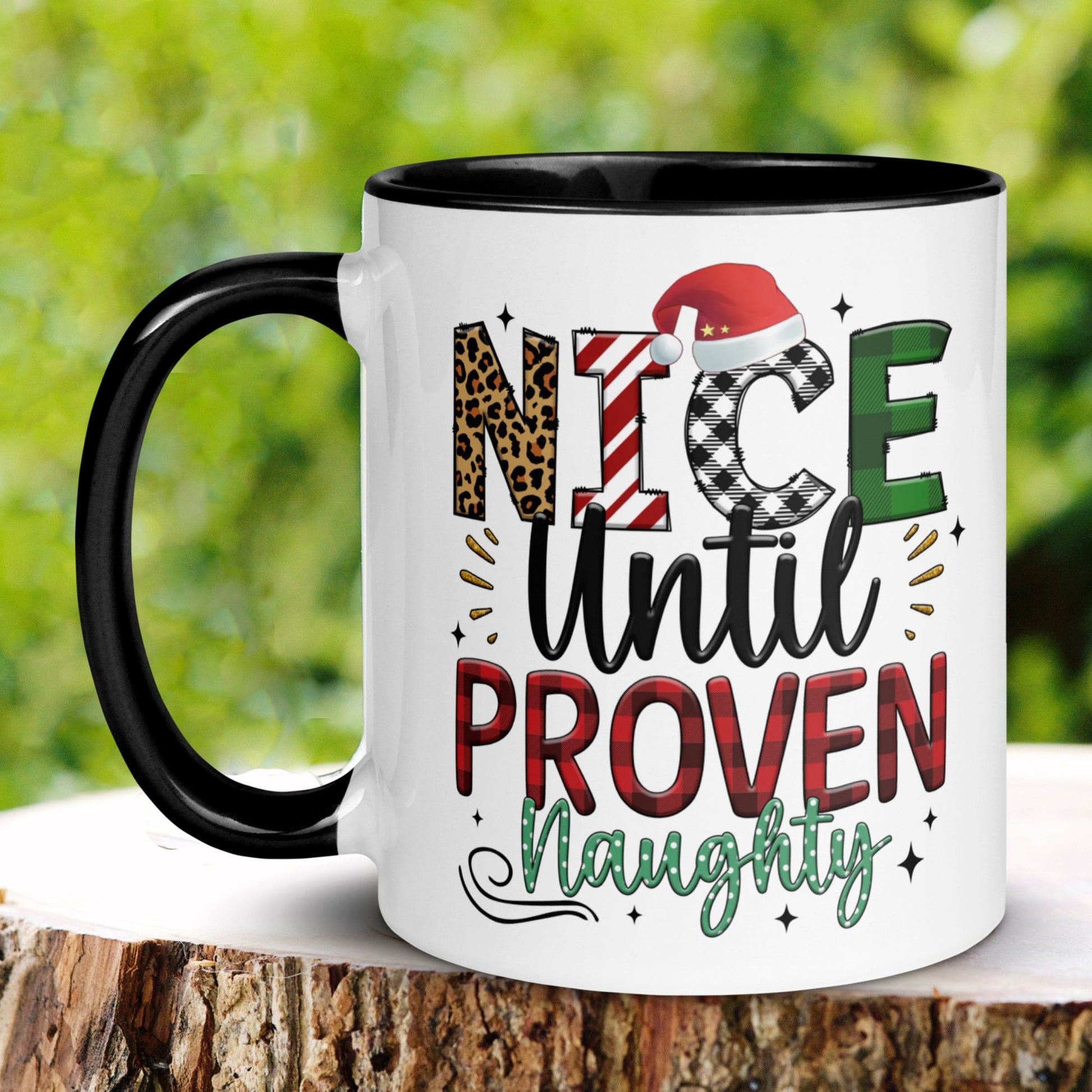 Nice Until Proven Naughty, Christmas Mug, Christmas Gifts, Santa's List - Zehnaria - WINTER HOLIDAY - Mugs