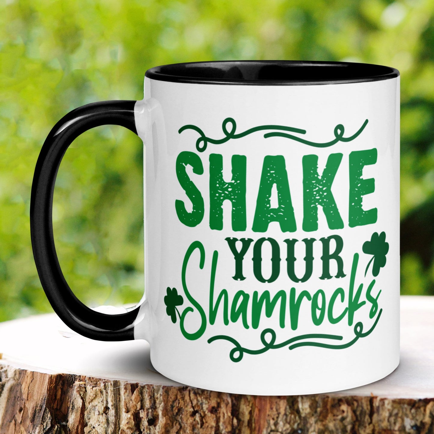 St Patricks Day Gifts, Shake Your Shamrocks, Irish Coffee Mug, Funny Mug - Zehnaria - MORE HOLIDAYS & SEASONS - Mugs