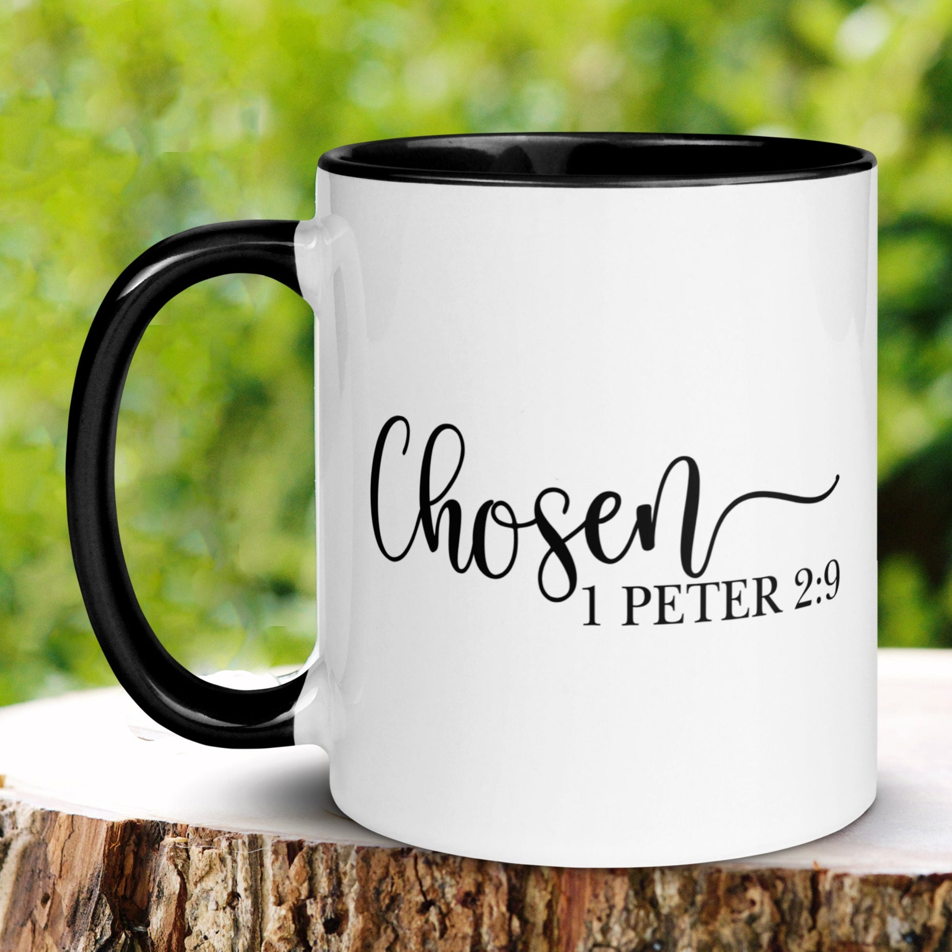 Christian Gifts, Christian Mugs, Scripture Mug, Chosen 1 Peter 2:9 Mug - Zehnaria - FAITH AND RELIGION - Mugs