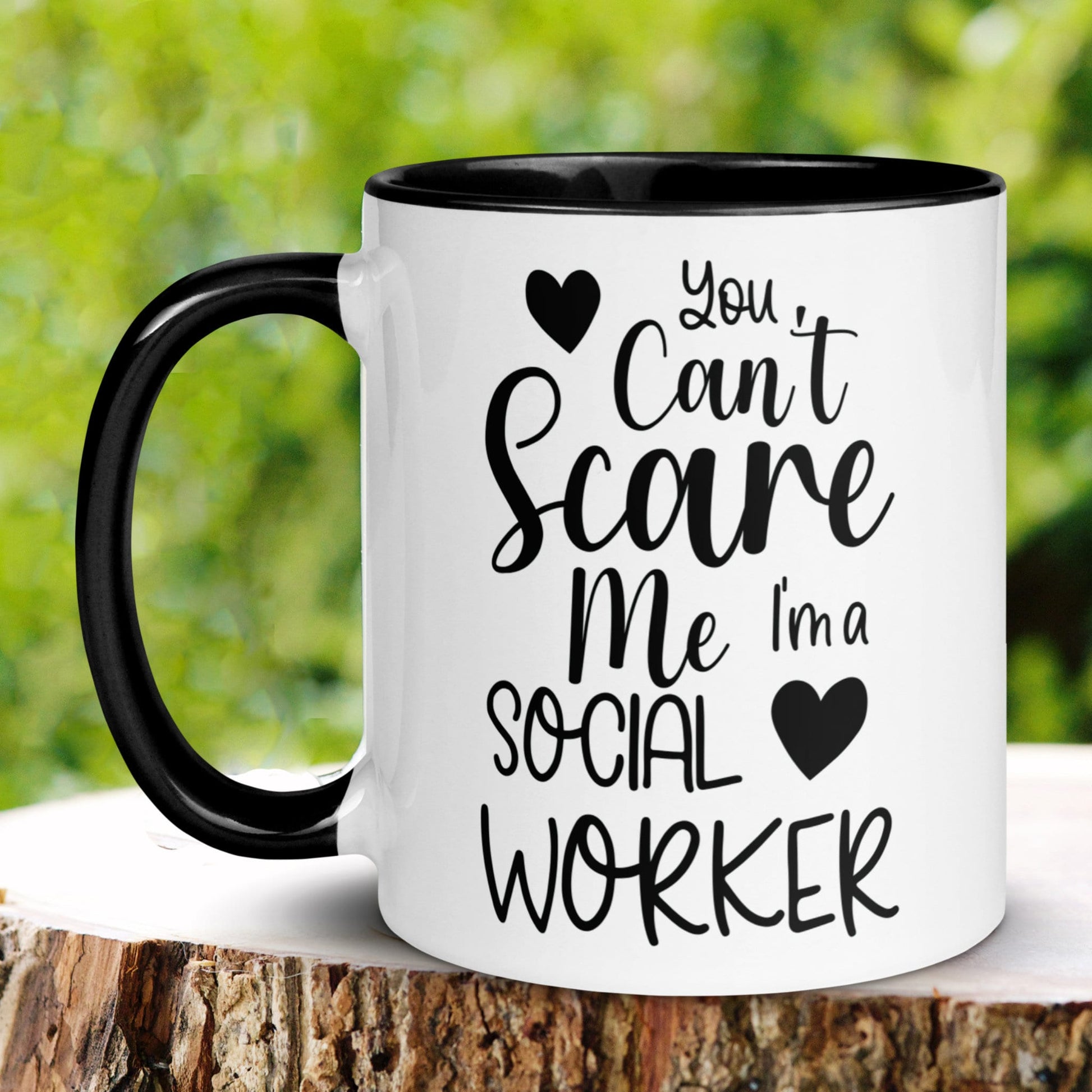 Social Worker Gift, Social Worker Mug, School Social Worker, You Can't Scare Me I'm A Social Worker - Zehnaria - CAREER & EDUCATION - Mugs