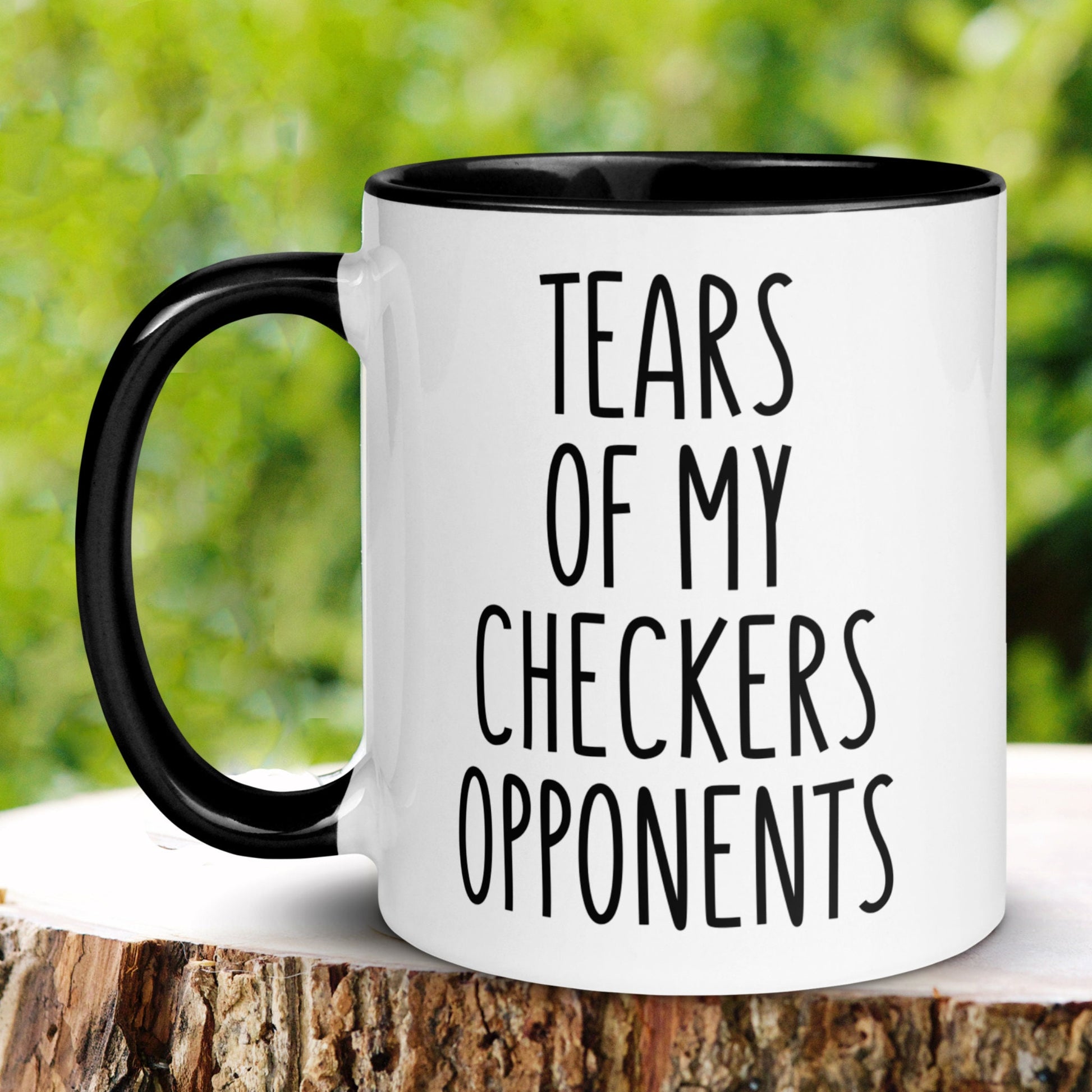 Checkers Mug, 15oz 11oz, Tears of My Checkers Opponents Mug, Funny Coffee Mug - Zehnaria - HOBBIES & TRAVEL - Mugs