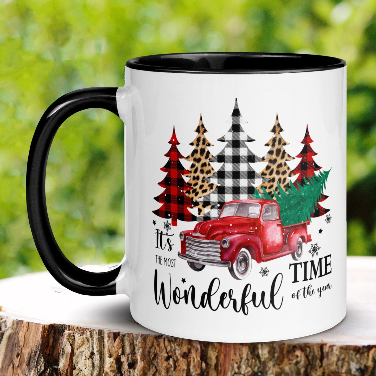 It's The Most Wonderful Time Of The Year, Christmas Gifts, Christmas Mug, Christmas Tree Mug - Zehnaria - WINTER HOLIDAY - Mugs