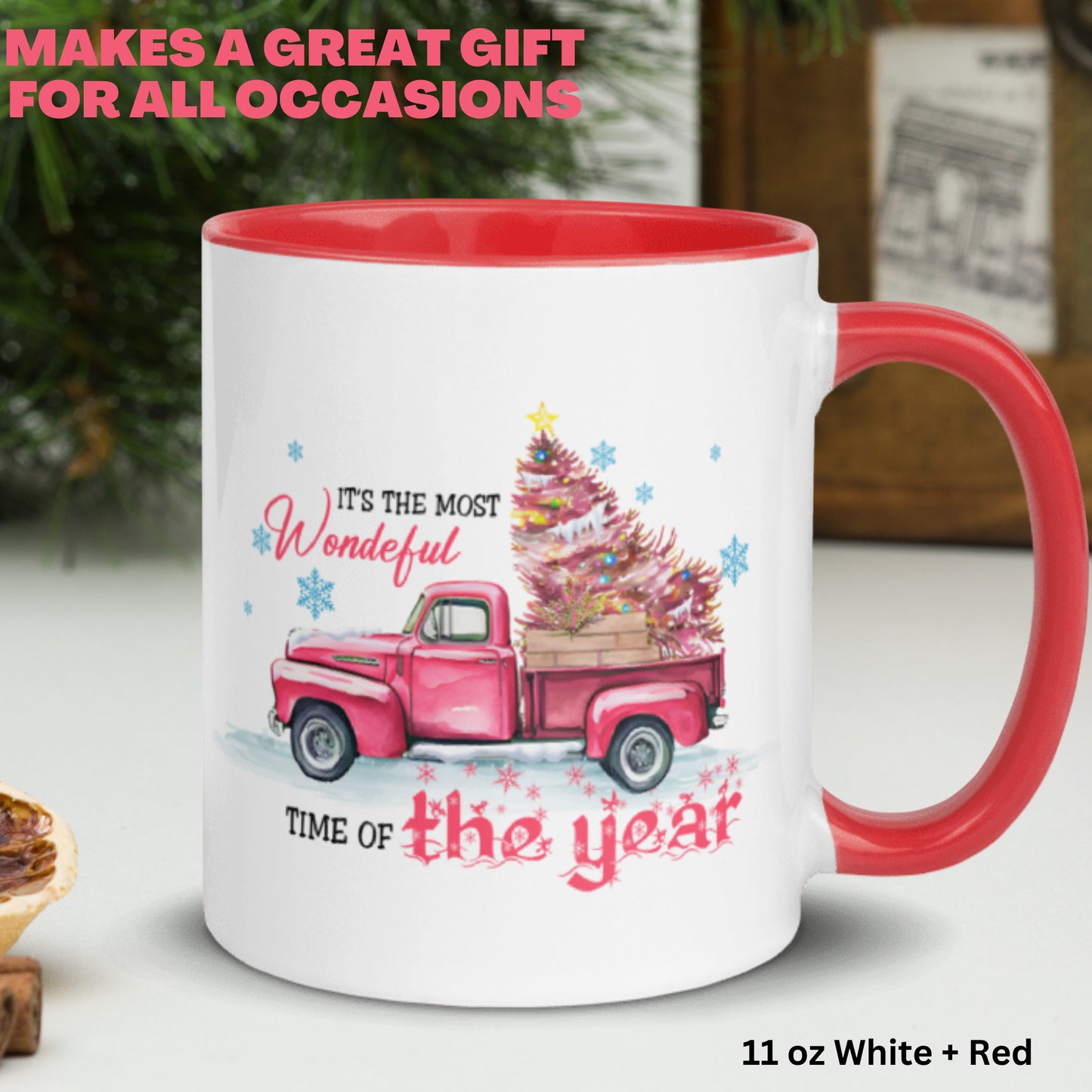 It's The Most Wonderful Time Of The Year, Christmas Gifts, Christmas Mug, Christmas Tree Mug - Zehnaria - WINTER HOLIDAY - Mugs