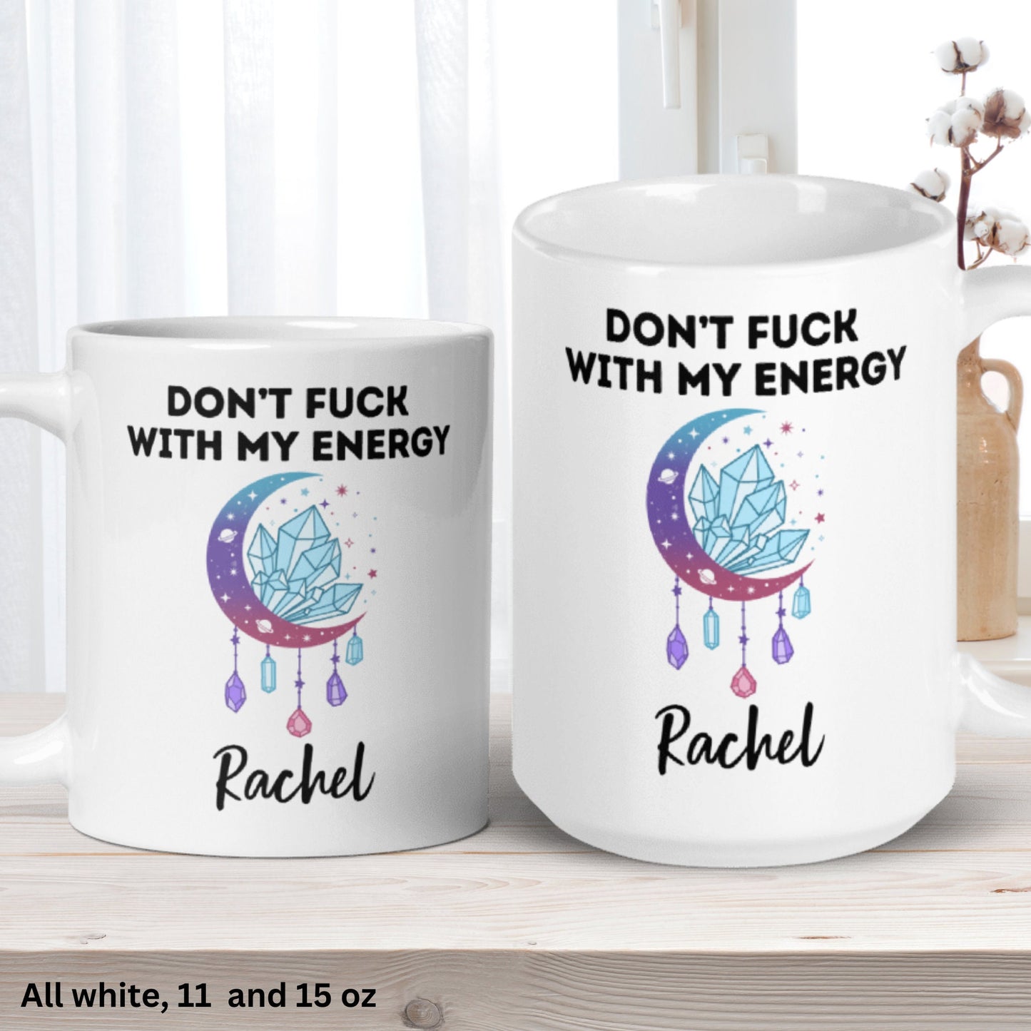 Don't Fuck With My Energy, Witch Mug, Halloween Mug Protect Your Energy, Witchy Gifts - Zehnaria - FUNNY HUMOR - Mugs