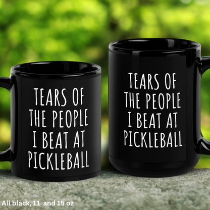 Pickleball Mug, Tears of The People I Beat At Pickleball, Funny Pickleball Gift, Pickleball Queen King - Zehnaria - HOBBIES & TRAVEL - Mugs