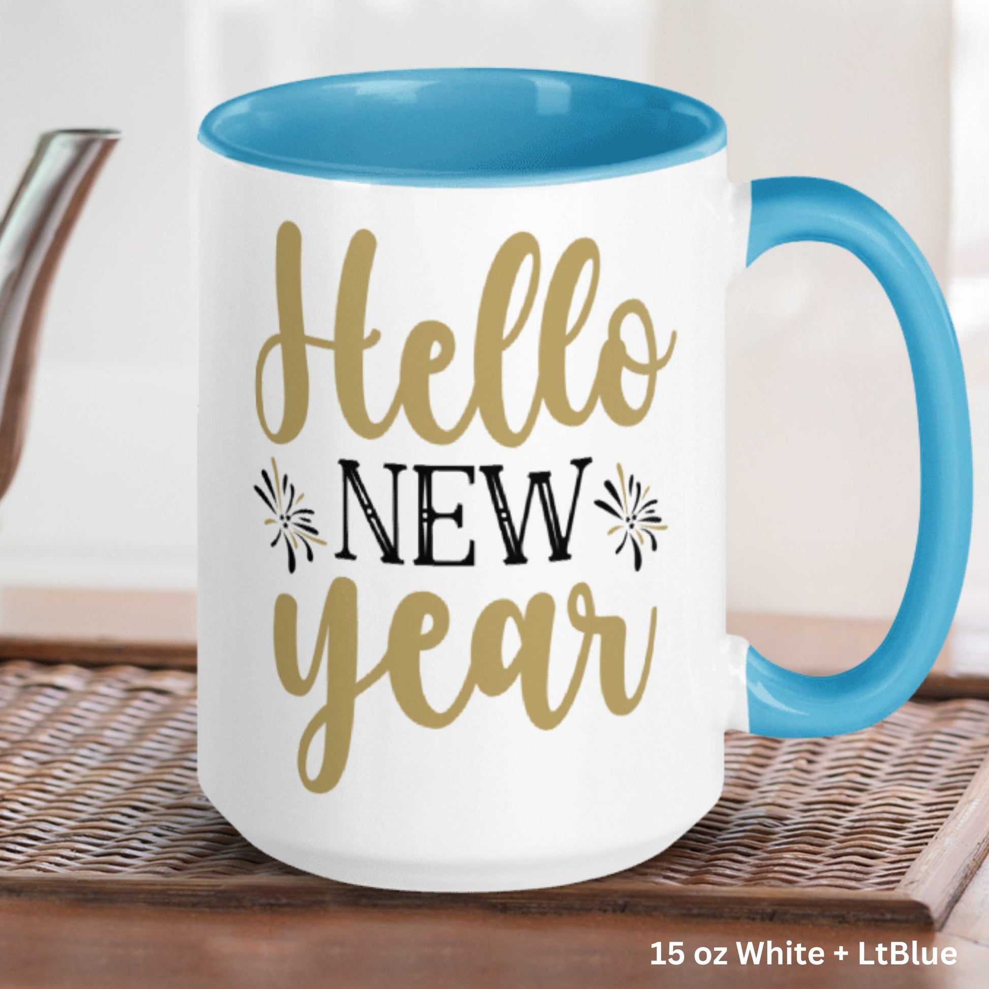 New Year Mug, Hello New Years Gift, Holiday Mug, Happy New Year 2024 Coffee Mug - Zehnaria - HAPPY NEW YEARS - Mugs