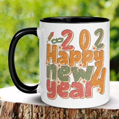 Retro New Year Mug, New Years Gift - Zehnaria - MORE HOLIDAYS & SEASONS - Mugs