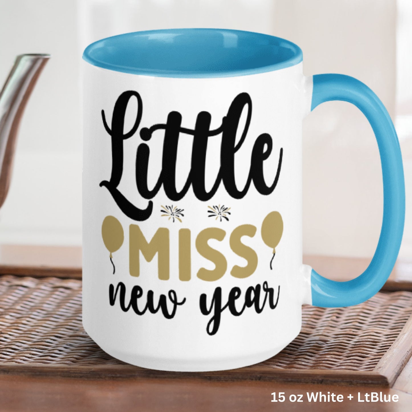 New Year Mug, Little Miss New Years Gift, Holiday Mug, Happy New Year 2024 Coffee Mug - Zehnaria - HAPPY NEW YEARS - Mugs