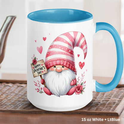 Valentines Day Gifts, Gnomes Mug, Garden Gnome Gifts, Happy Valentines Day, Love Mug, Love Gift, I Love You Mug, Valentines Coffee Mug, 1392 - Zehnaria - MORE HOLIDAYS & SEASONS - Mugs