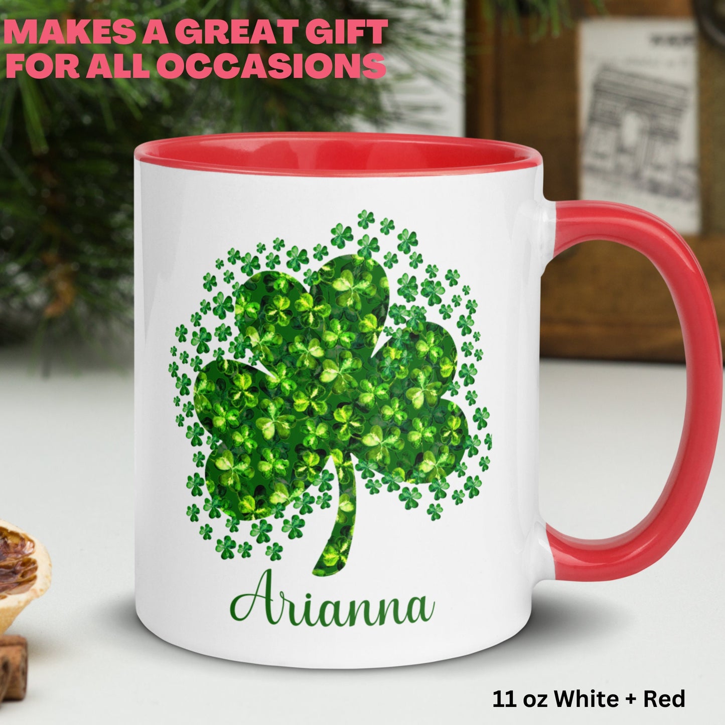 St Patricks Day Mug, Personalized Gift, Irish Coffee Mug, Saint Patricks Day - Zehnaria - MORE HOLIDAYS & SEASONS - Mugs