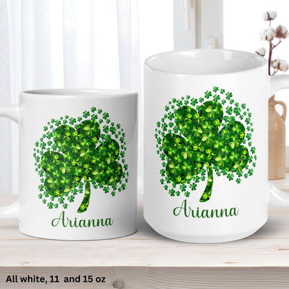 St Patricks Day Mug, Personalized Gift, Irish Coffee Mug, Saint Patricks Day - Zehnaria - MORE HOLIDAYS & SEASONS - Mugs